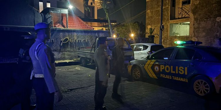 Patroli Cahaya Biru Pagi, Polres Tabanan Target Titik Berisiko Cegah Kejahatan 3C