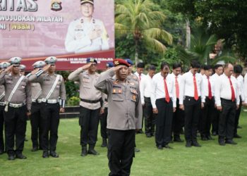 Disiplin dan Antisipasi Narkoba oleh Kapolres Tabanan dalam Apel Jam Pimpinan