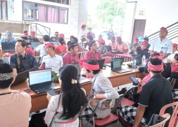 54 Kawil Kecamatan Penebel Ikuti Bimtek Pemutakhiran Data Desa Presisi