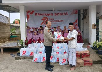 Semangat Sambut Bhayangkara ke-79 Polda Sumsel Kunjungi Panti Asuhan