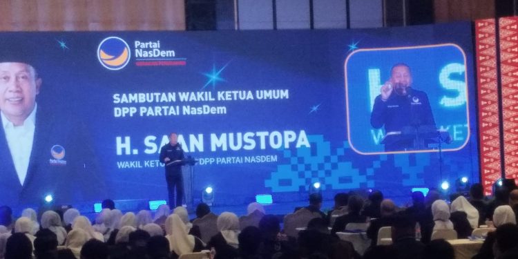 Diklat Kepemimpinan NasDem Sumsel, Saan Mustopa: Kader Harus Memiliki Semangat Juang