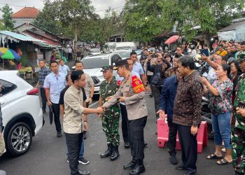 Polda Bali dan Kodam IX Udayana Sukses Amankan Kunjungan Wapres di Pasar Dauh Pala