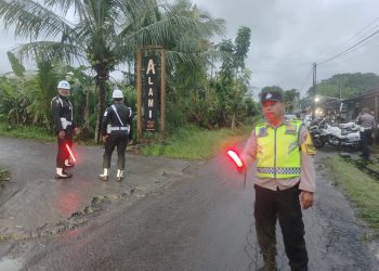 Kapolsek Seltim Pimpin Pengamanan Kunjungan Wakil Presiden di Tabanan