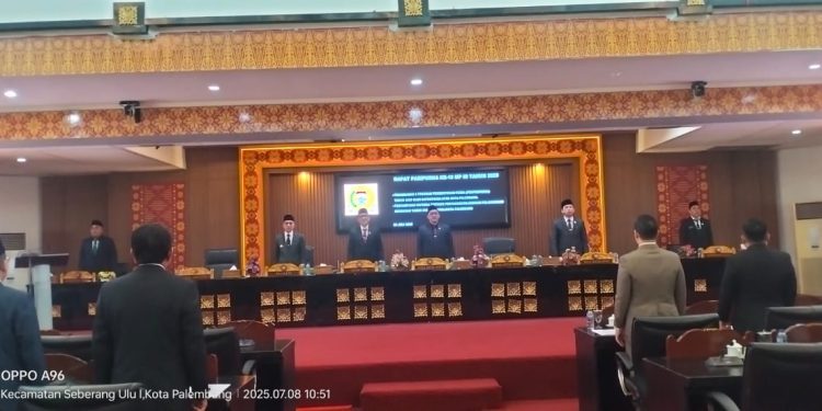 Rapat Paripurna DPRD Kota Palembang Bahas Penambahan Dua Raperda dan Pertanggungjawaban APBD 2024