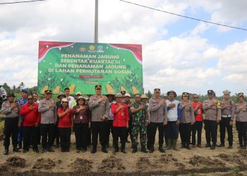 Polres Tabanan Tanam Jagung Serentak Dukung Ketahanan Pangan Nasional
