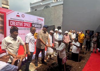 Peletakan Batu Pertama Creative Space KMHDI oleh Menpora dan Utusan Khusus Presiden