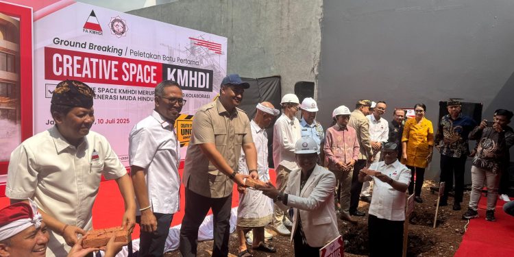 Peletakan Batu Pertama Creative Space KMHDI oleh Menpora dan Utusan Khusus Presiden