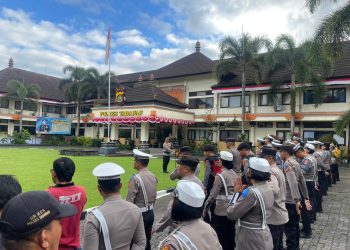 Supervisi Operasi Patuh Agung 2025, Polres Tabanan Tingkatkan Disiplin dan Kesiapan Personel
