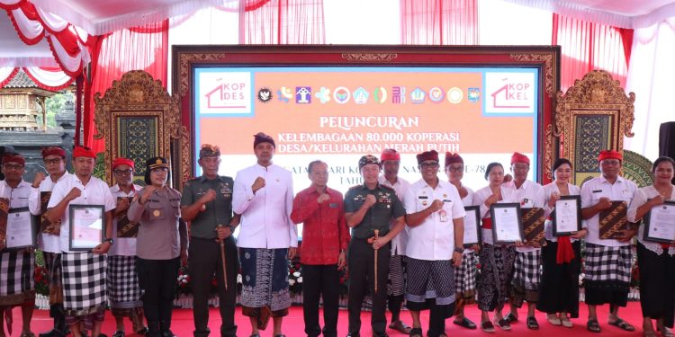 Bali Luncurkan Ratusan Koperasi Merah Putih untuk Ekonomi Rakyat Menuju Indonesia Emas 2045