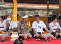 Kapolres Tabanan Ikuti Piodalan di Pura Puseh dan Pura Dalem Kota Tabanan Bersama Forkopimda
