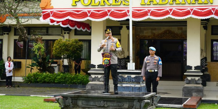 Kapolres Tabanan Tekankan Visi CAPA dalam Apel Pimpinan untuk Polri yang Cepat dan Humanis