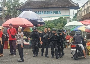 Pengamanan Pasar Tradisional Dauh Pala Dimatangkan Menyambut Kunjungan Wapres RI