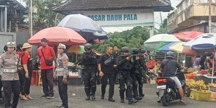 Pengamanan Pasar Tradisional Dauh Pala Dimatangkan Menyambut Kunjungan Wapres RI