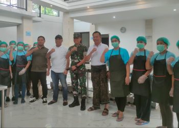 Dandim Tabanan Tinjau Dapur Sehat SPPG di Desa Tista Dukung Gizi Anak Sekolah