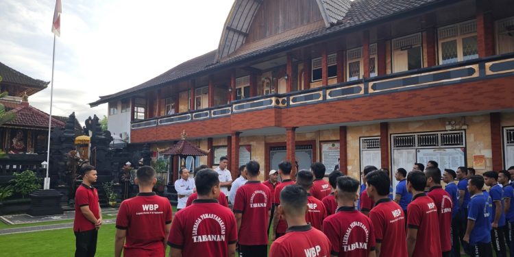 Semangat dan Kekompakan Calon Peserta Rehabilitasi Pemasyarakatan Lapas Tabanan Pra-Rehab
