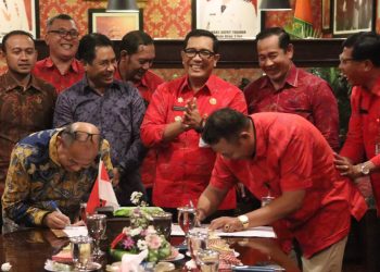 Perusda Tabanan dan Halmahera Timur Tanda Tangan MOU di Sektor Pangan