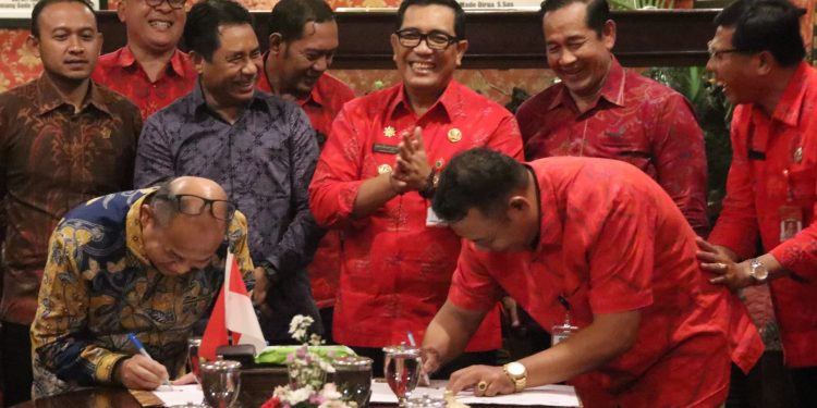 Perusda Tabanan dan Halmahera Timur Tanda Tangan MOU di Sektor Pangan