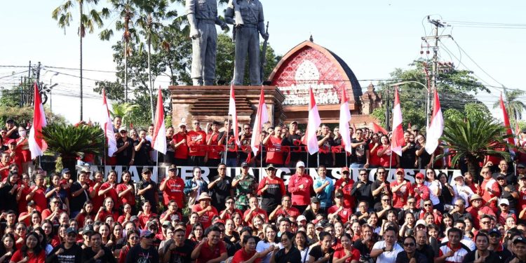 Merah Putih Berkibar di Tabanan Bupati Pimpin Aksi Nasionalisme Jelang HUT 80 Kemerdekaan RI
