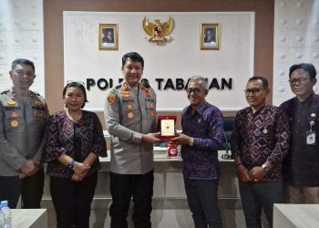 Sinergi Jelang Pilkada, KPU dan Bawaslu Tabanan Audiensi dengan Kapolres