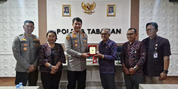 Sinergi Jelang Pilkada, KPU dan Bawaslu Tabanan Audiensi dengan Kapolres