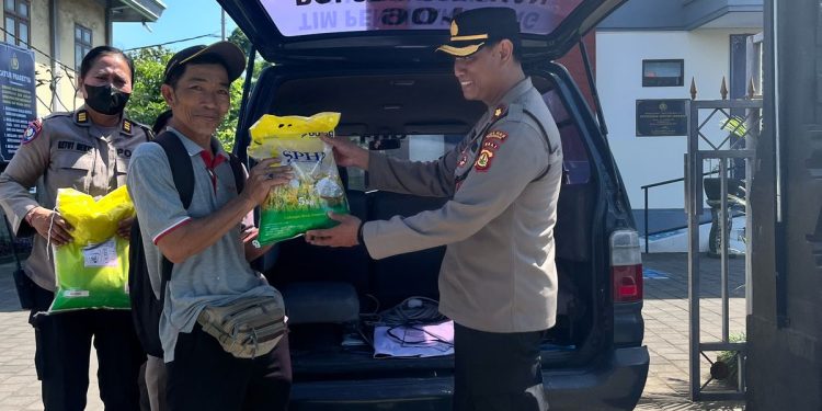 Gerakan Pangan Murah oleh Polsek Tabanan, Beras SPHP dengan Harga Terjangkau