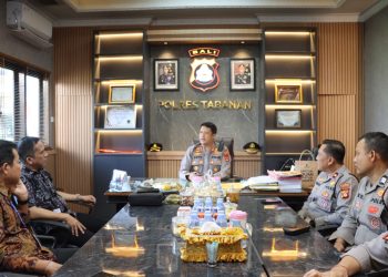 Sinergi Ditingkatkan, Kapolres Tabanan Terima Audiensi Bank Cegah Kejahatan Siber