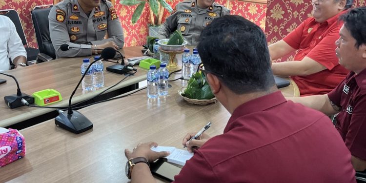 Rapat Koordinasi Pengamanan Wisata Internasional Jelang Festival Tanah Lot 2025 di Kediri